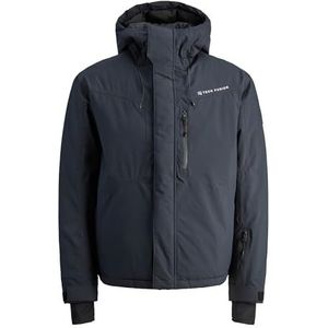 JACK & JONES Heren Jjalpes Ski Jacket Aw25, Black Beauty, l, zwart beauty, L