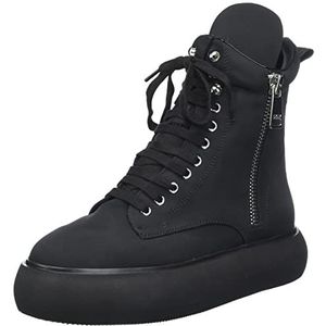 DKNY Aken Sneaker Boot W/Inside Zip, Zwart, 37 EU, zwart, 37 EU