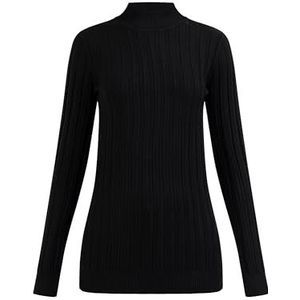 DreiMaster Klassik Gebreide damestrui turtleneck 39725041-DR030, zwart, XL/XXL, zwart, XL/XXL