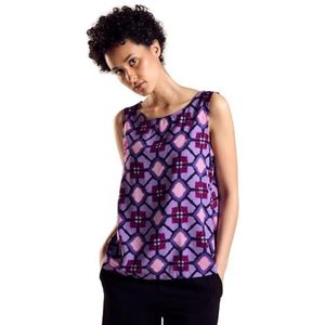 STREET ONE Gestreepte blouse, Bellflower Lilac, 36