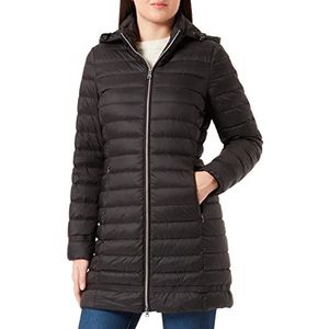 Geox Dames D Jaysen Down Coat, Zwart, 42