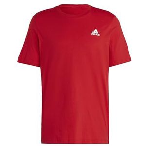 adidas Heren Essentials Single Jersey geborduurd klein logo korte mouw T-shirt