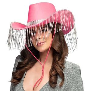 Boland - Cowboyhoed Showgirl, hoed voor carnavalskostuums, carnaval, themafeest en vrijgezellenfeest