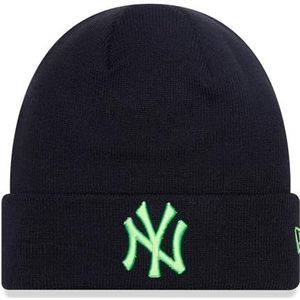 New Era Winter Beanie - NEON GROEN New York Yankees