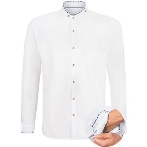 Stockerpoint klederdrachthemd Alexio, wit-blauw, 3XL