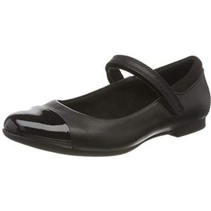 Clarks Scala Gem Y gesloten ballerina's voor dames, zwart leder, 36 EU