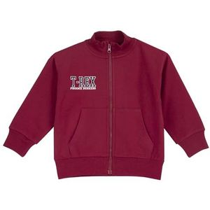 Chicco Sweatshirt met ritssluiting, trainingsshirt voor kinderen en jongeren, middenrood, 7 jaar