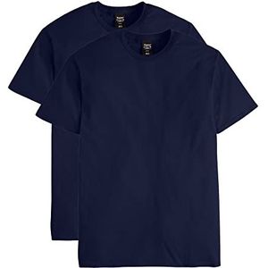 Hanes Nano Premium katoenen T-shirt voor heren (pak van 2) - blauw - 3XL