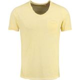 KEY LARGO - V-hals T-shirt - Pastelgeel - Heren