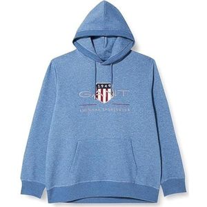 GANT REG Archive Shield Hoodie, Dusty Blue Sea, S