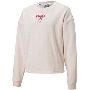 Puma Alpha Crew Sweat G Sweatshirt, unisex kinderen, rosewater, 176