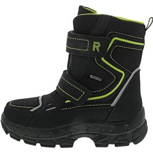 Richter Kinderschuhe Davos Sneeuwlaarzen voor jongens, zwart limoen, 32 EU