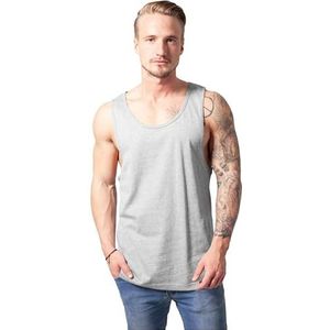 Urban Classics Heren Jersey Big Tank Tanktop, verkrijgbaar in vele verschillende kleuren, maten S tot XXL, grijs, M