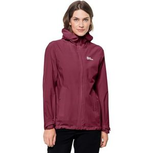 Jack Wolfskin Dames Pack & Go Shell W jas, Sangria Red, M, Sangria Rood, M