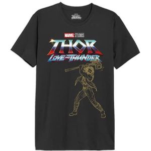 Marvel t shirt heren, Antraciet, S