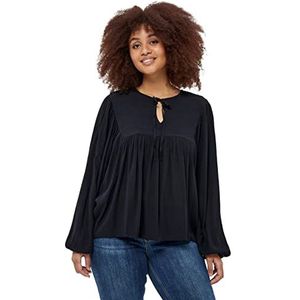 Peppercorn Daneo Blouse Damesblouse, Zwart, 48