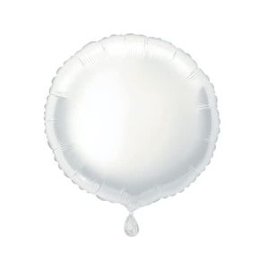Ronde folie-ballon - 45 cm - wit