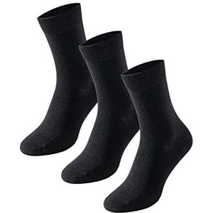 Uncover by Schiesser Dames 3 Pack klassieke sokken, zwart, 35/38