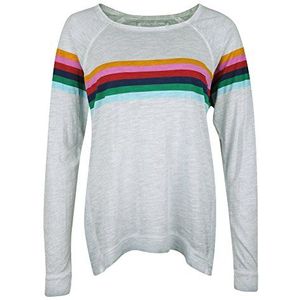 True Religion dames Rainbow Relaxed Ls shirt met lange mouwen
