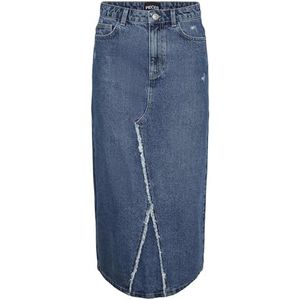 PCALFI HW Lange rok, blauw (medium blue denim), M