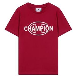 Champion Legacy Boys, grafisch T-shirt met ronde hals, XXS, rood, Rood, XXS