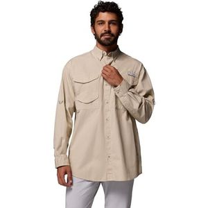 Columbia Men's Bonehead Long Sleeve Shirt, Fossil, Medium
