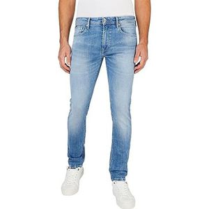 Pepe Jeans Stanley Jeans Regular Fit Regular Rise Denim voor heren, Blauw (Denim-mm5), 28W / 32L