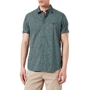 camel active Heren 409231/7S30 Overhemd, Grafiet Grey, S