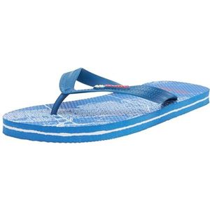 GURU Heren City heren teenslippers, blauw, 40 EU, Blauw, 40 EU