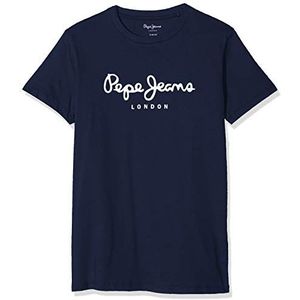 Pepe Jeans Art N T-shirts voor jongens, 595 navy, 10 Jaar