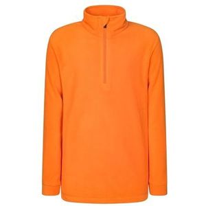 Rock Experience Unisex Tempus H Zip Fleece Junior sweatshirt, persimmon oranje, 152 cm