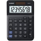 Casio MS-8F Tafelrekenmachine, 8-cijferig, belastingberekening, valutaconversie, voortekenwissel, zonne-energie/batterijvoeding