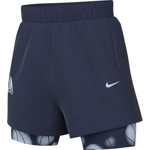 Nike Heren Shorts Ja M Nk Df Icon 2In1 4In Short, Midnight Navy/Football Grey, FQ1022-410, M