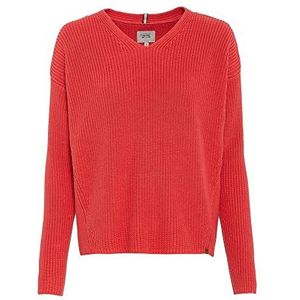 camel active Damestrui met V-hals van puur katoen, roze, XL