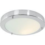 Trio Leuchten Plafondlamp 6801011-06 Condus, metaal chroomkleurig, glas opaal mat wit, excl. 1 x E27