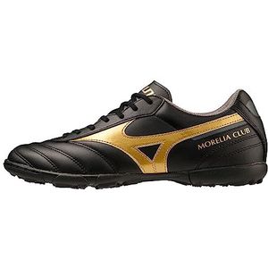 Mizuno Unisex MoreliaIIClubAS Voetbal, zwart/goud/donkere schaduw, 8 UK, Zwart Goud Donkere Schaduw, 42 EU