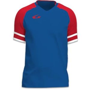 Gems JN13-0212 DRESDA herenshirt met lange mouwen, lichtblauw/rood, maat L