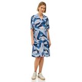 Urban Navy - Jurk - All-over Print - V-hals - Zonder Capuchon