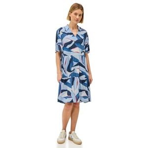 Urban Navy - Jurk - All-over Print - V-hals - Zonder Capuchon