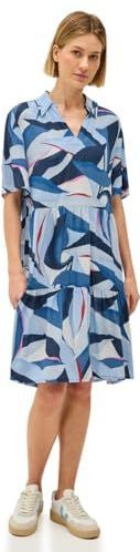 Urban Navy - Jurk - All-over Print - V-hals - Zonder Capuchon