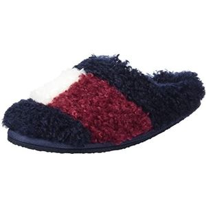 Tommy Hilfiger Dames Th Home Slipper Sherpa Bont, Rwb, 37 EU