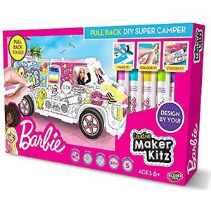 Mondo Mondo-51232 Toys-maker Kitz pull back DIY Super Camper-51232, kleur Barbie, 51232