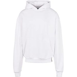 Build Your Brand Heren Ultra Heavy Cotton Box Hoody Hoodie, wit, L