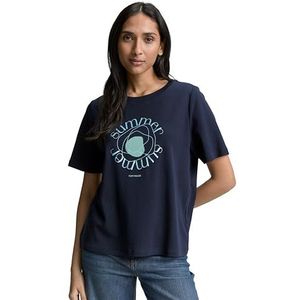 T-shirt - Boxy Style - Strepen - Regular Fit - Katoen