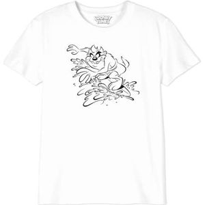 cotton division T-shirt voor jongens, Wit, 8 Jaren