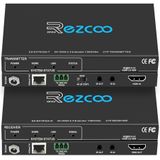HDMI Extender Over Ethernet 4k 60HZ 18G/BPS Over Single Cat5/6 tot 40m(165ft), RS232 POE IR HDCP2.2 HDR CEC EDID Management.
