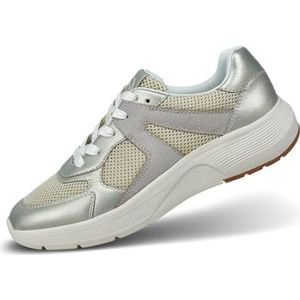 bugatti Dames 435-AQM01 sneakers, beige/goud, 36 EU, beige-goud, 36 EU