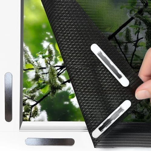 EASYmaxx Insect Protect insecten- & pollenhor | met magnetische bevestiging | vliegenhor raam | pollenhor | voor ramen tot 130 x 150 cm
