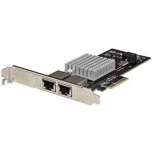 StarTech.com Dual Port 10G PCIe netwerkkaart - Intel-X550AT 10GBASE-T & NBASE-T PCI Express netwerkkaart 10/5/2.5/1GbE Multi Gigabit Ethernet, 5 snelheden NIC LAN-kaart (ST10GPEXNDPI)