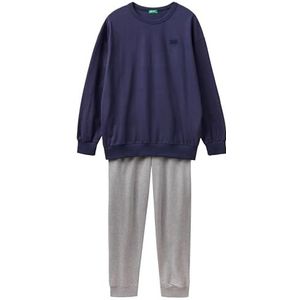 United Colors of Benetton Pig (Tricot + Pant) 34NB4P023 pyjamaset, donkerblauw 252, S heren, donkerblauw 252, S